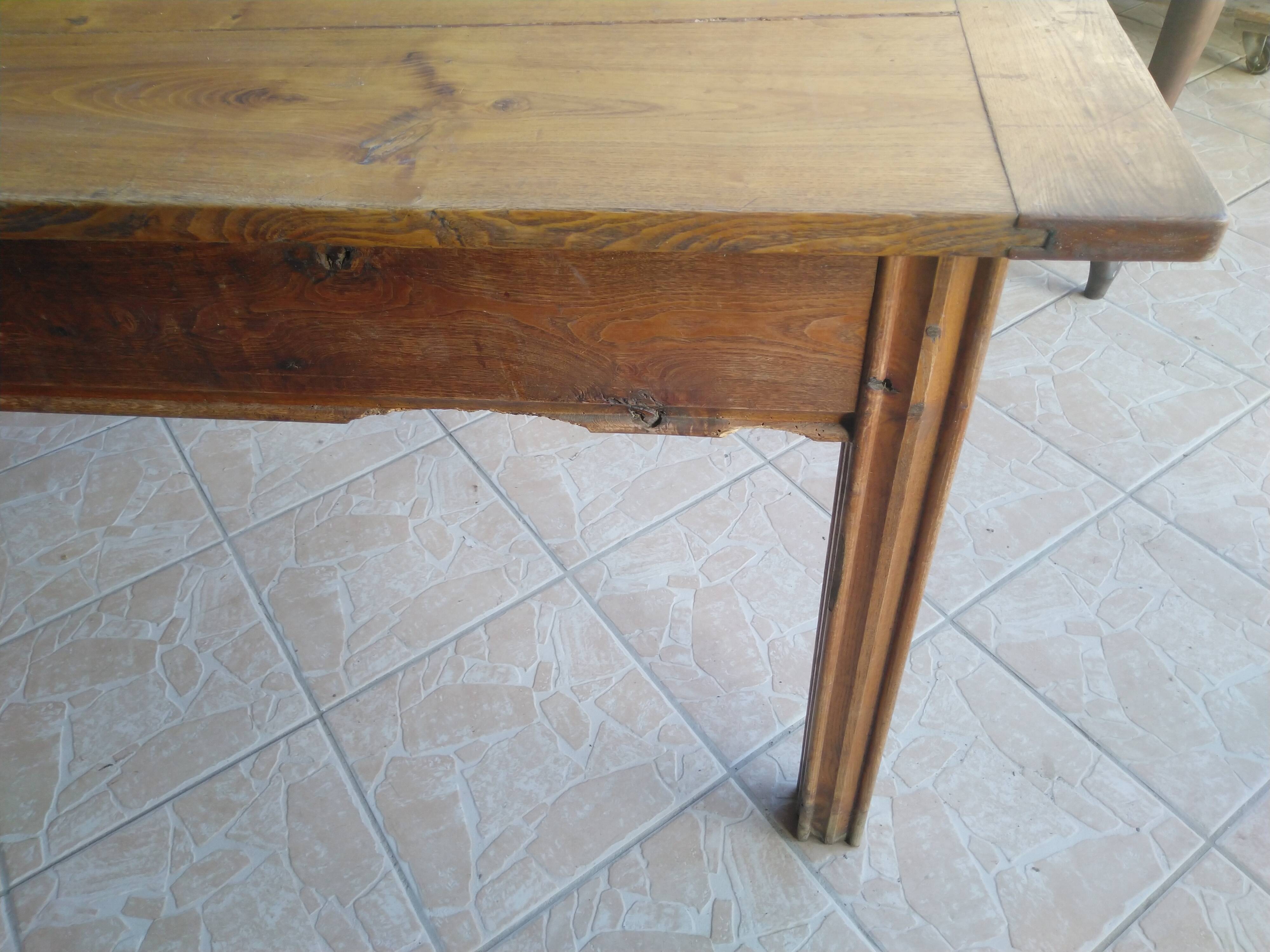 Oak farmhouse table