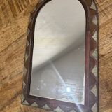 Vintage brass mirror