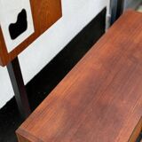 MCM Vintage Teak Coat Rack with Storage Unit