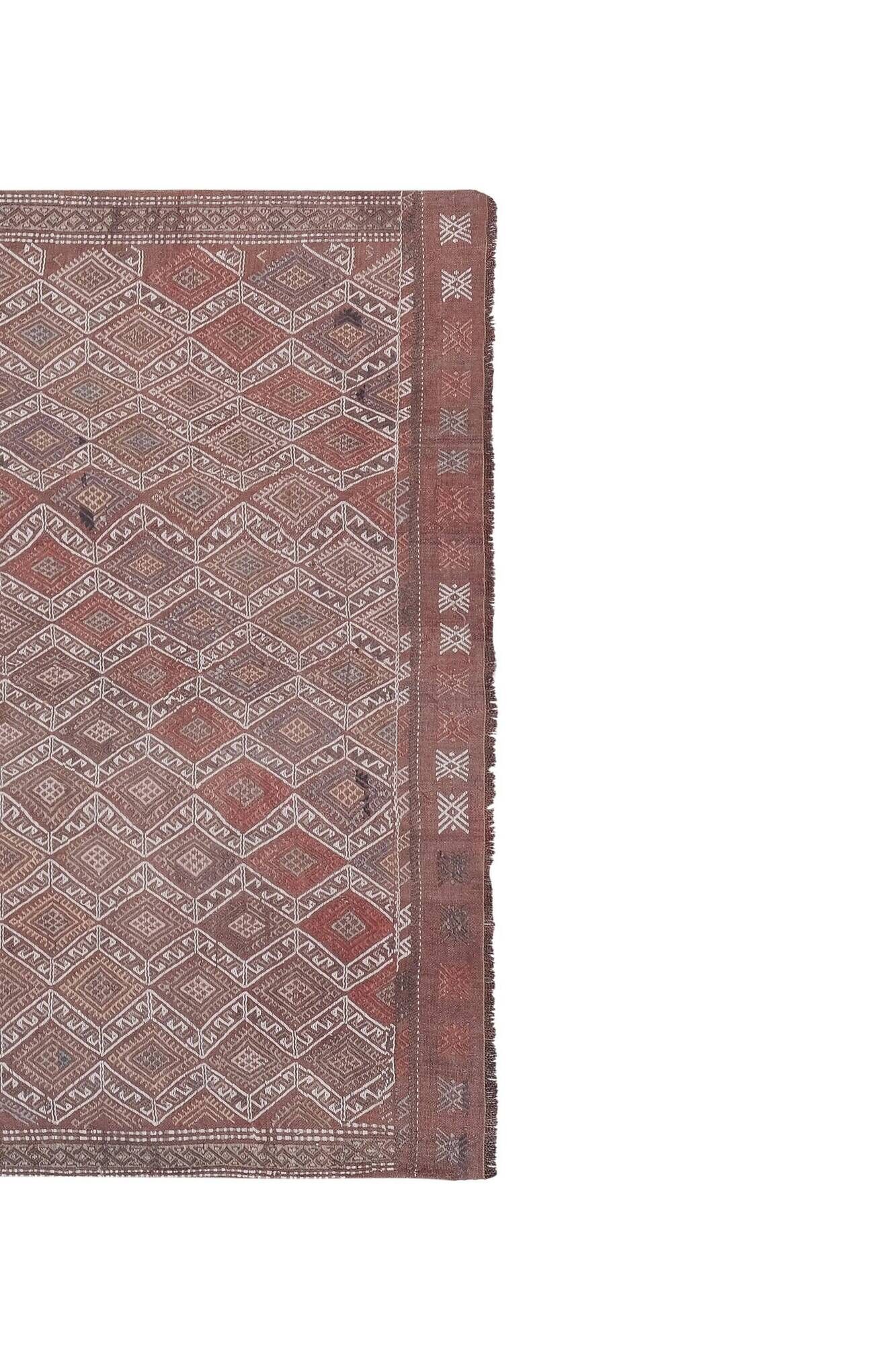 Vintage Turkish kilim, handwoven, 137x235 cm.