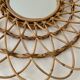Natural rattan sun mirror 61cm