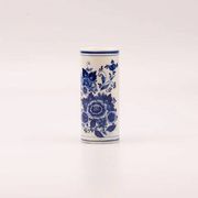 Vintage cylindrical vase in Delft blue pottery - Royal Delfts Blauw - H 15 cm