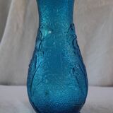 Vase en verre bleu granité Contantin Paris