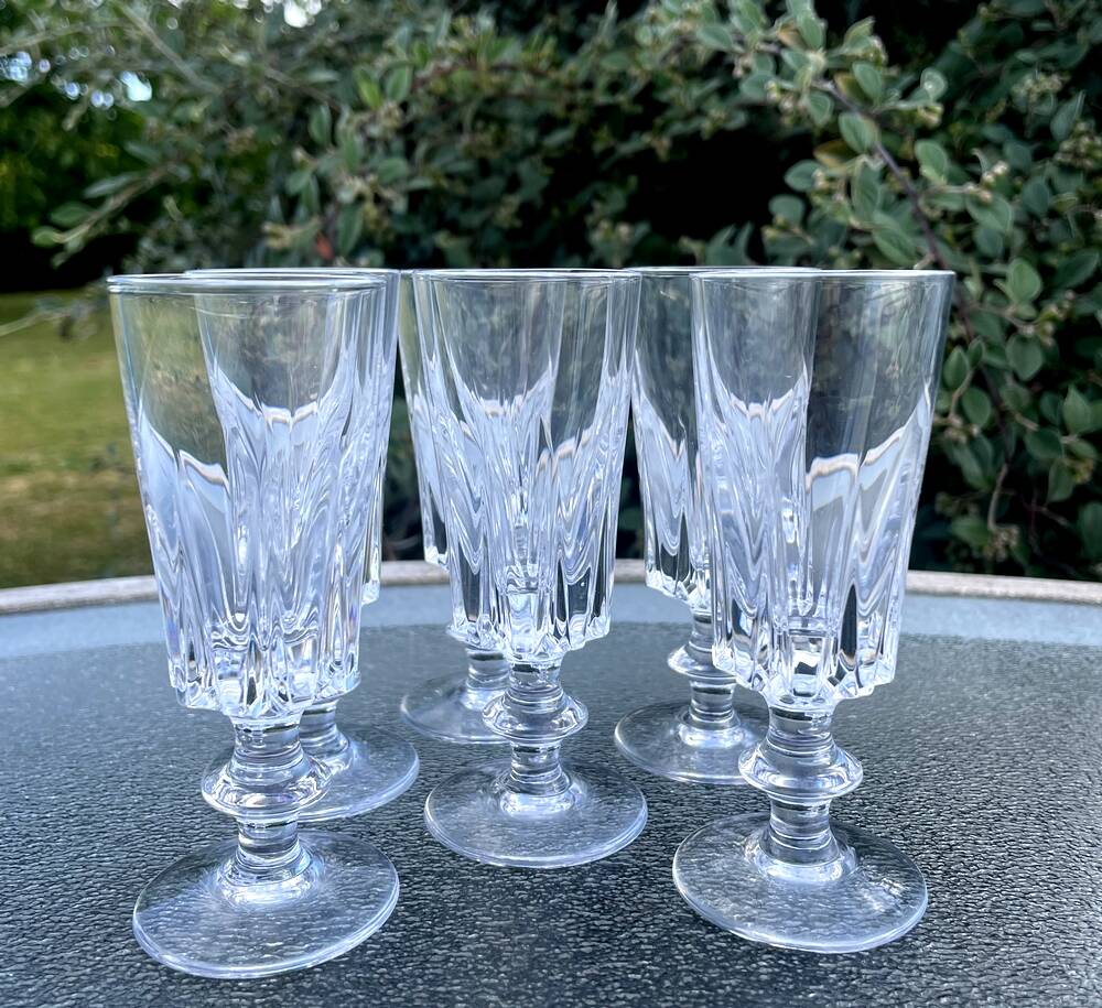 Set of 6 bayel crystal liqueur glasses