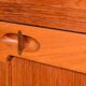 Danish Teak Writing Desk Cabinet by H.W. Klein for Bramin. Germany, 1960s