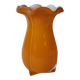 Vase en verre à corolle orange