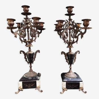 2 candelabras