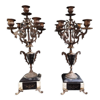 2 candelabras