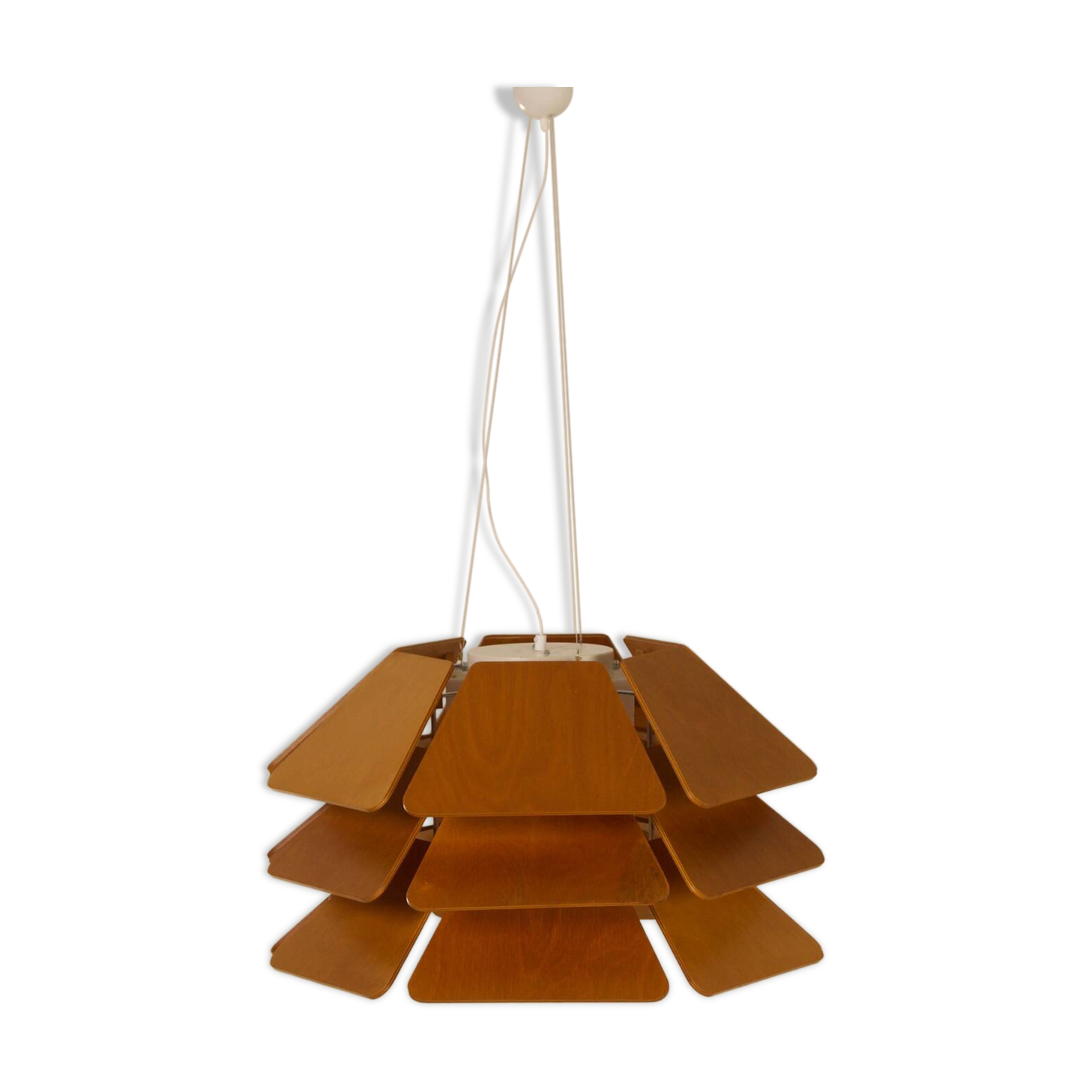 IMPRESSIVE DANISH MODEL 838 PENDANT LAMP BY P&P LJUS AB, 1970s