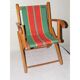 Child folding armchair in vintage wood
