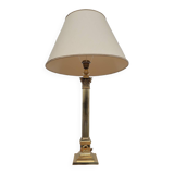 Lampe néoclassique style empire à colonne en laiton