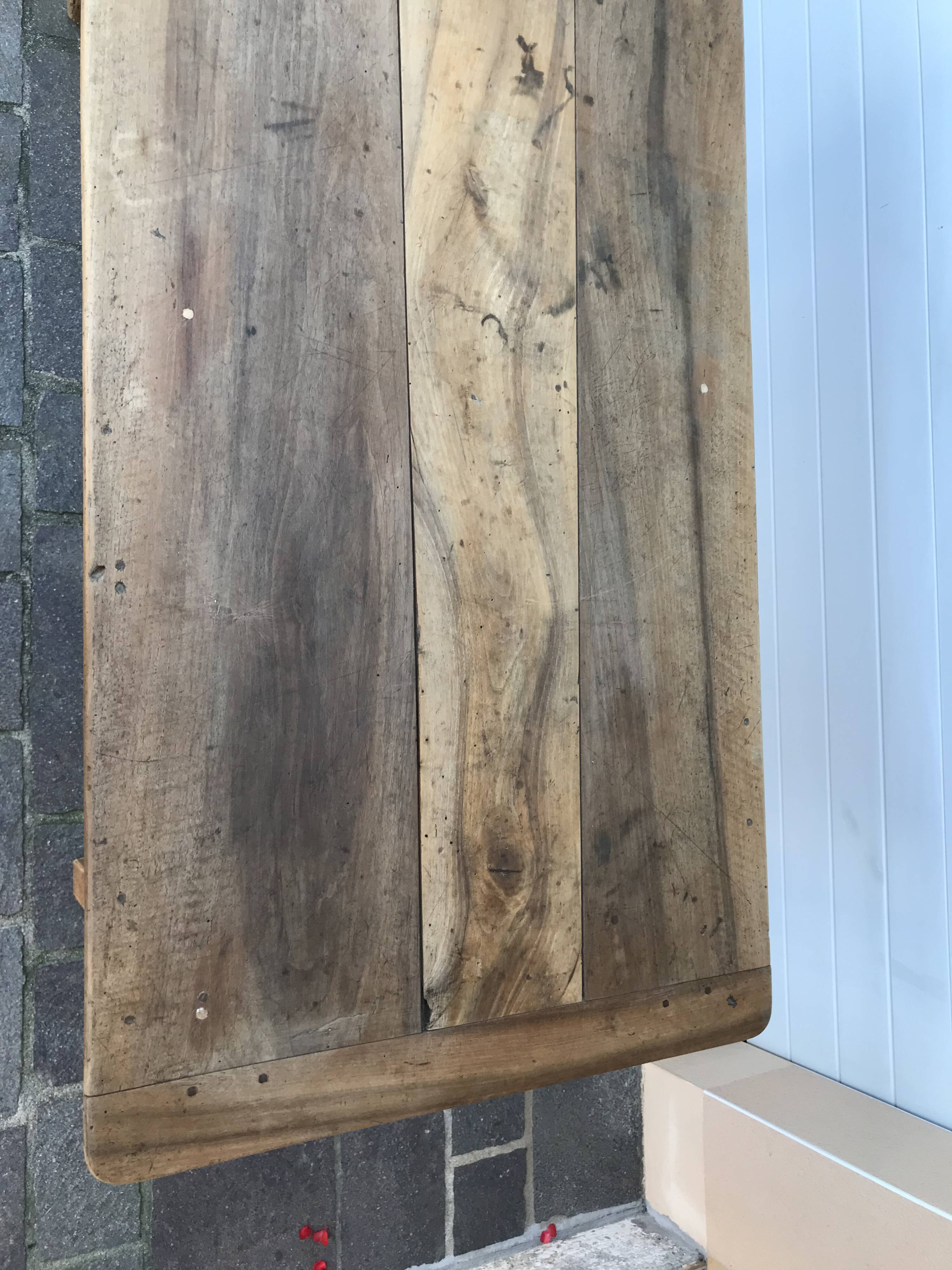 Walnut farmhouse table