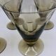 Lot de 4 verres à vin fumés