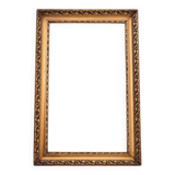 Mirror with a gold frame from the 1950s, France.