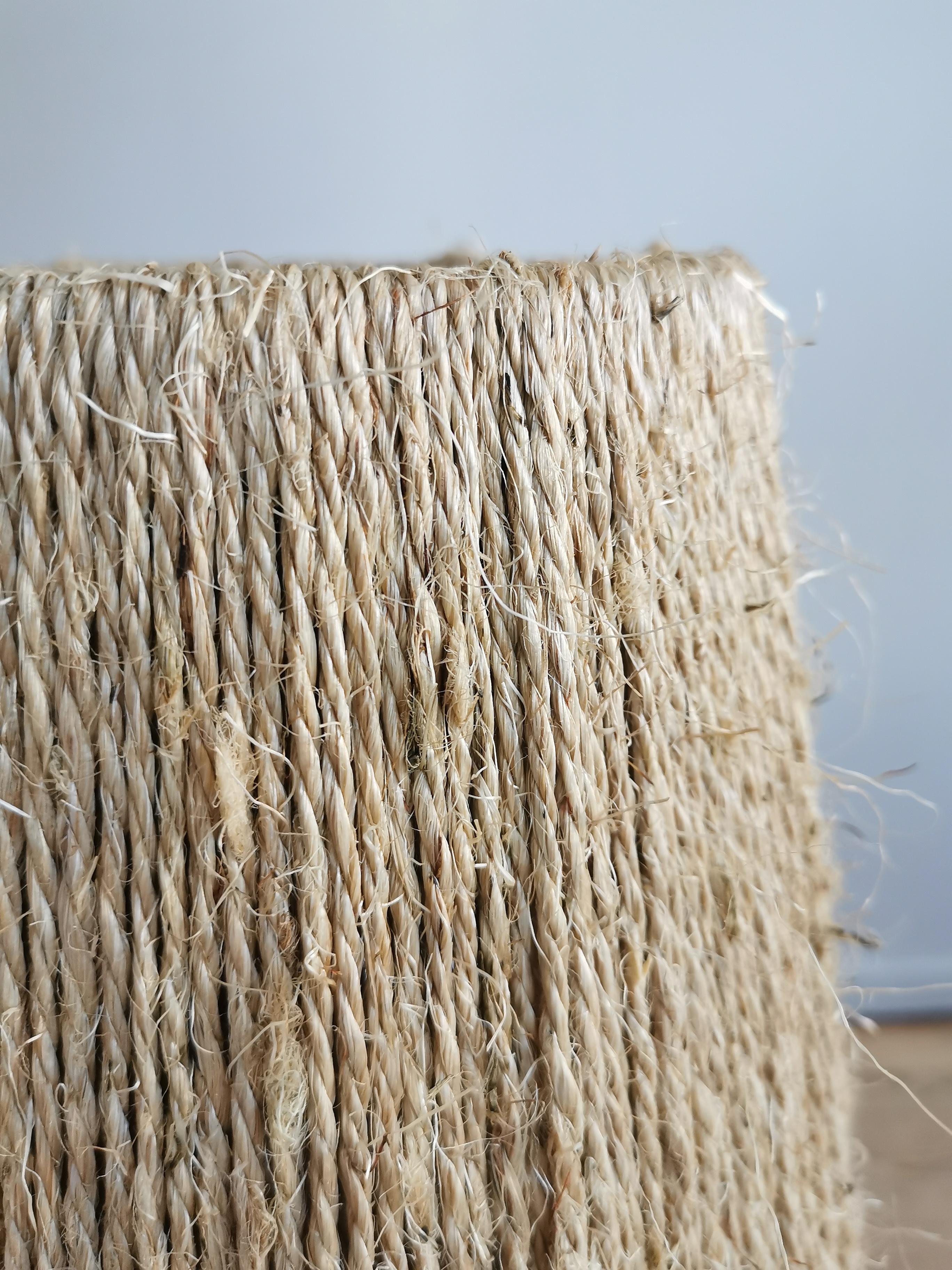 Sandstone lamp and rope