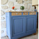 Buffet parisien bleu