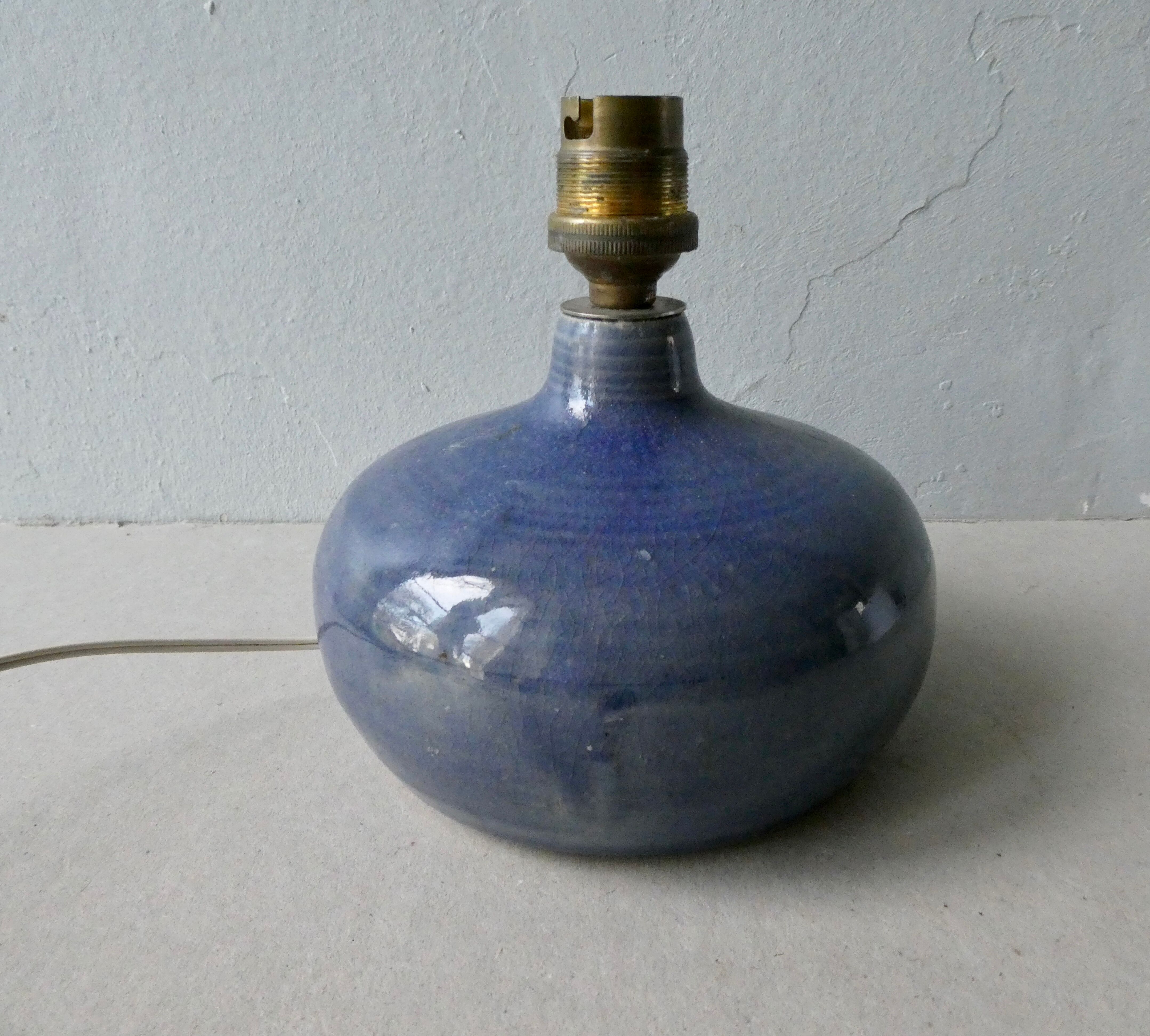Blue sandstone lamp from the 1960s