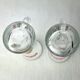 Pair of vintage illustrated spirits glasses Wildwasser