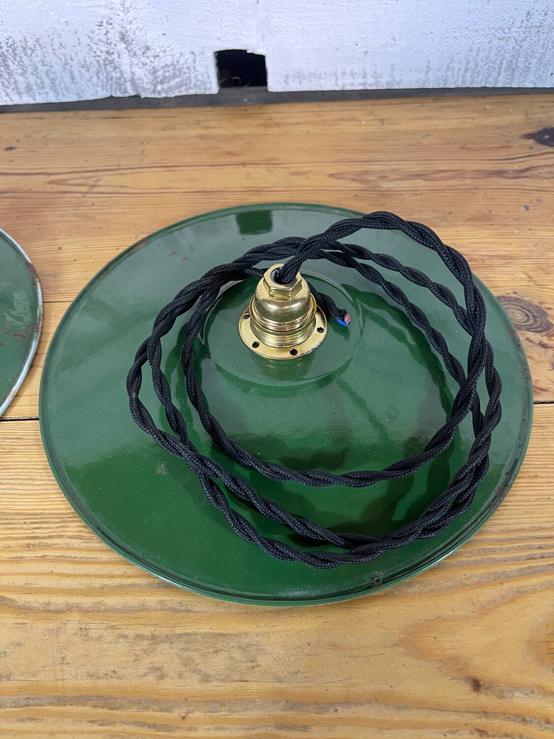 Paire de gamelles émaillées