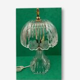 Table lamp in transparent crystal decoration flowers 28 cm