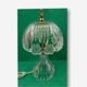 Table lamp in transparent crystal decoration flowers 28 cm