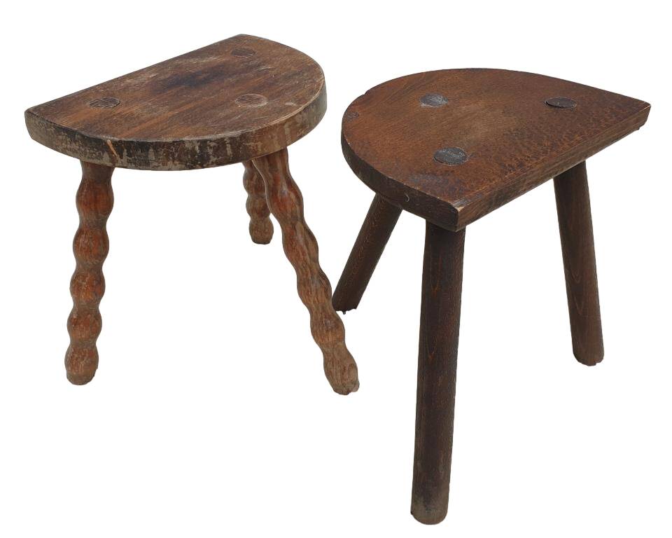Trio of Nature decorative milking stools