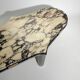 Table basse vintage chrome et marbre