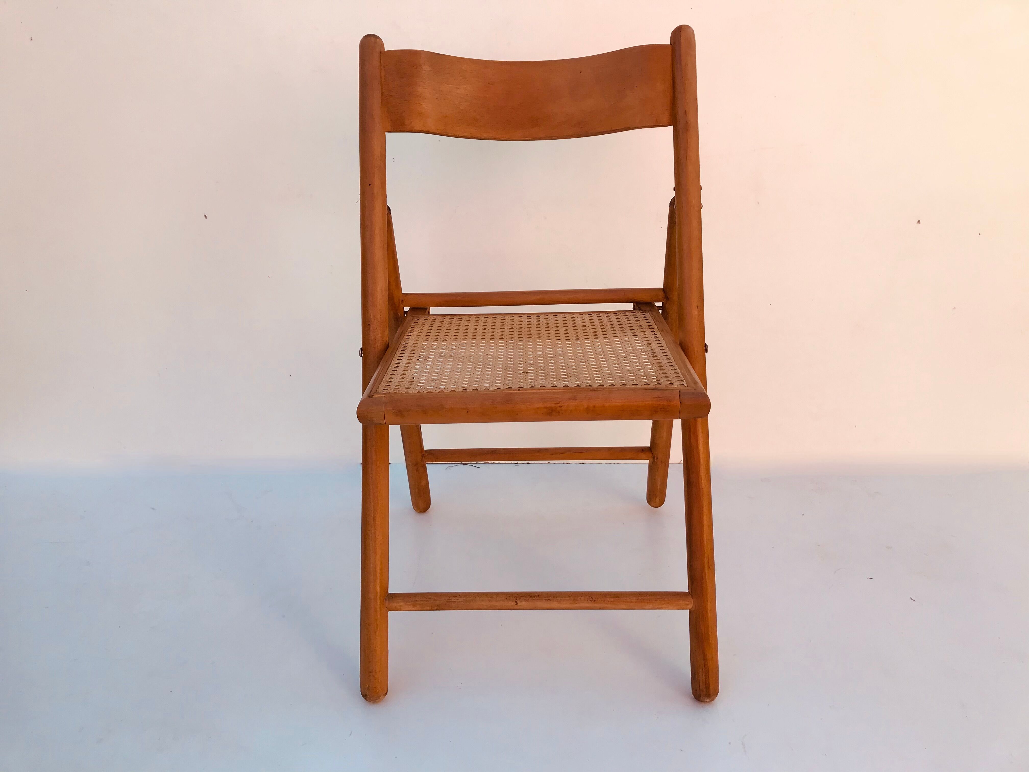Suite of 4 folding chairs cannes