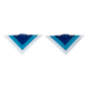 Paire d'appliques postmodernes bleues, 1980