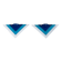 Paire d'appliques postmodernes bleues, 1980