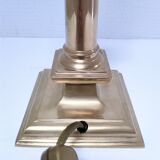 Solid brass column lamp foot Regency design 80s design