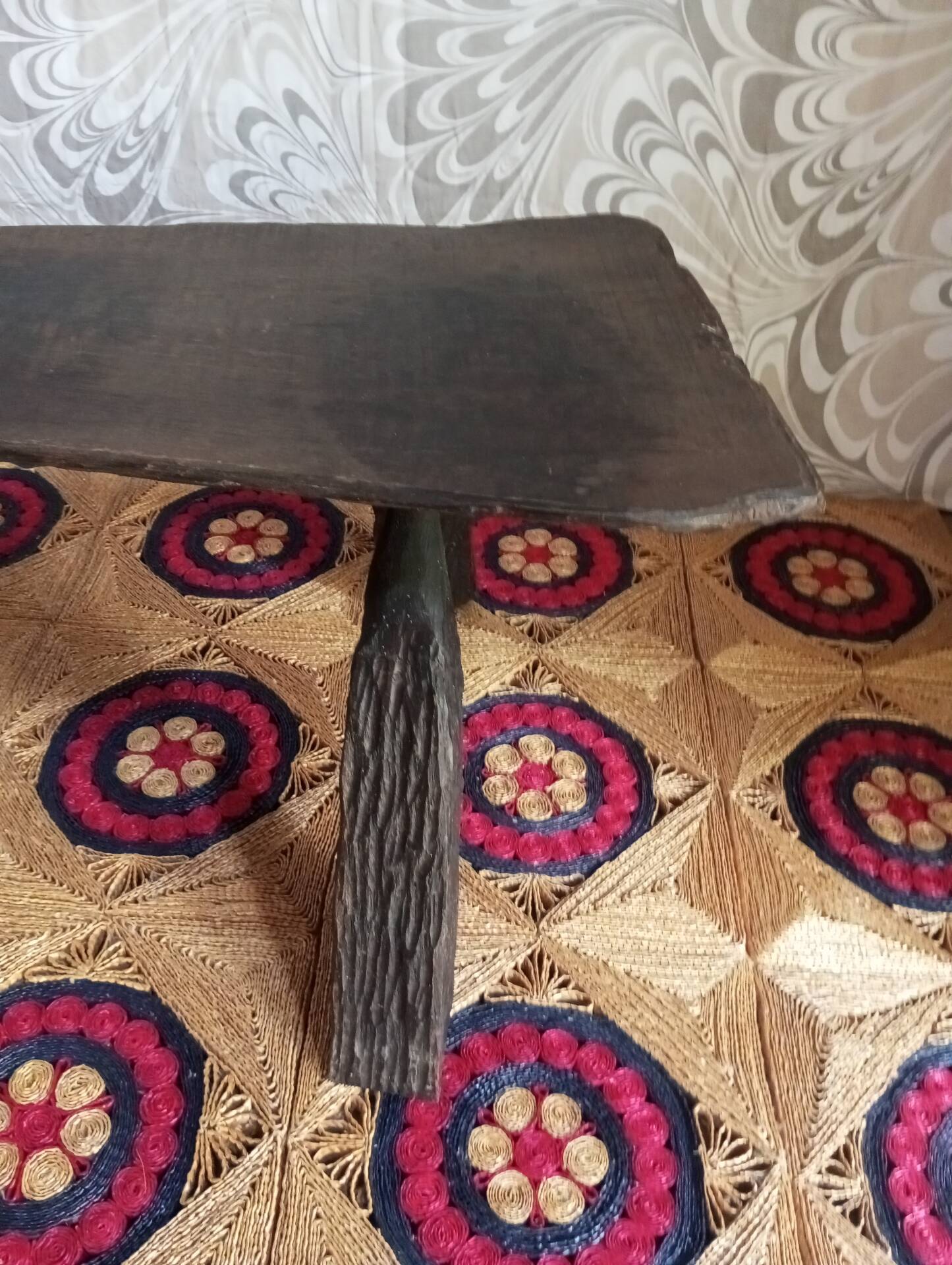 Brutalist wooden table