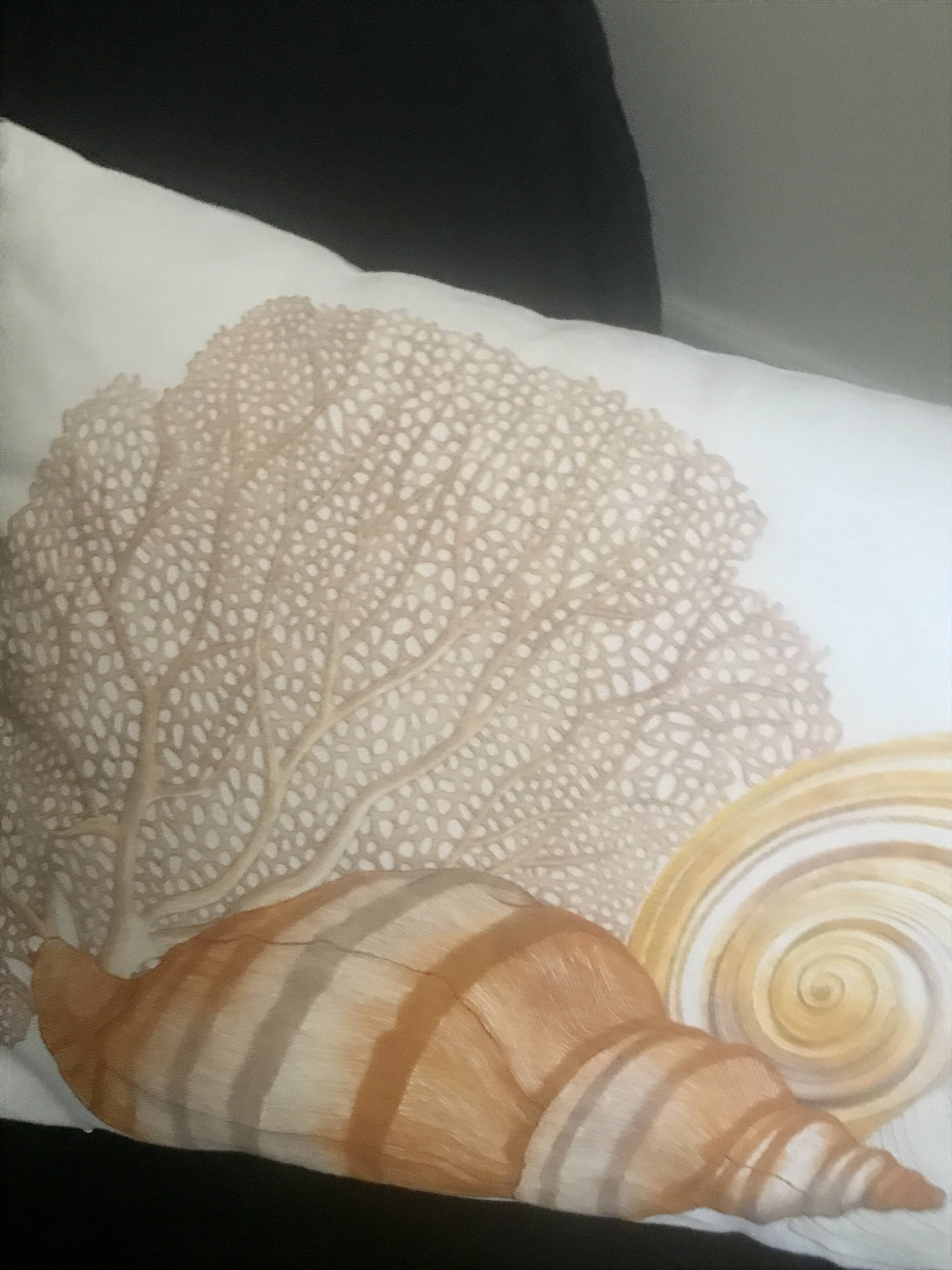 Shell and Coral cushion