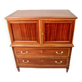 Mahogany commode/storage unit 1900 louis xvi style