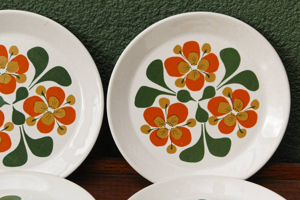 Norwegian breakfast service, Stavangerflint, vintage 70s