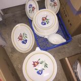 Lot of tableware Digoin Sarreguemines model Dunkirk