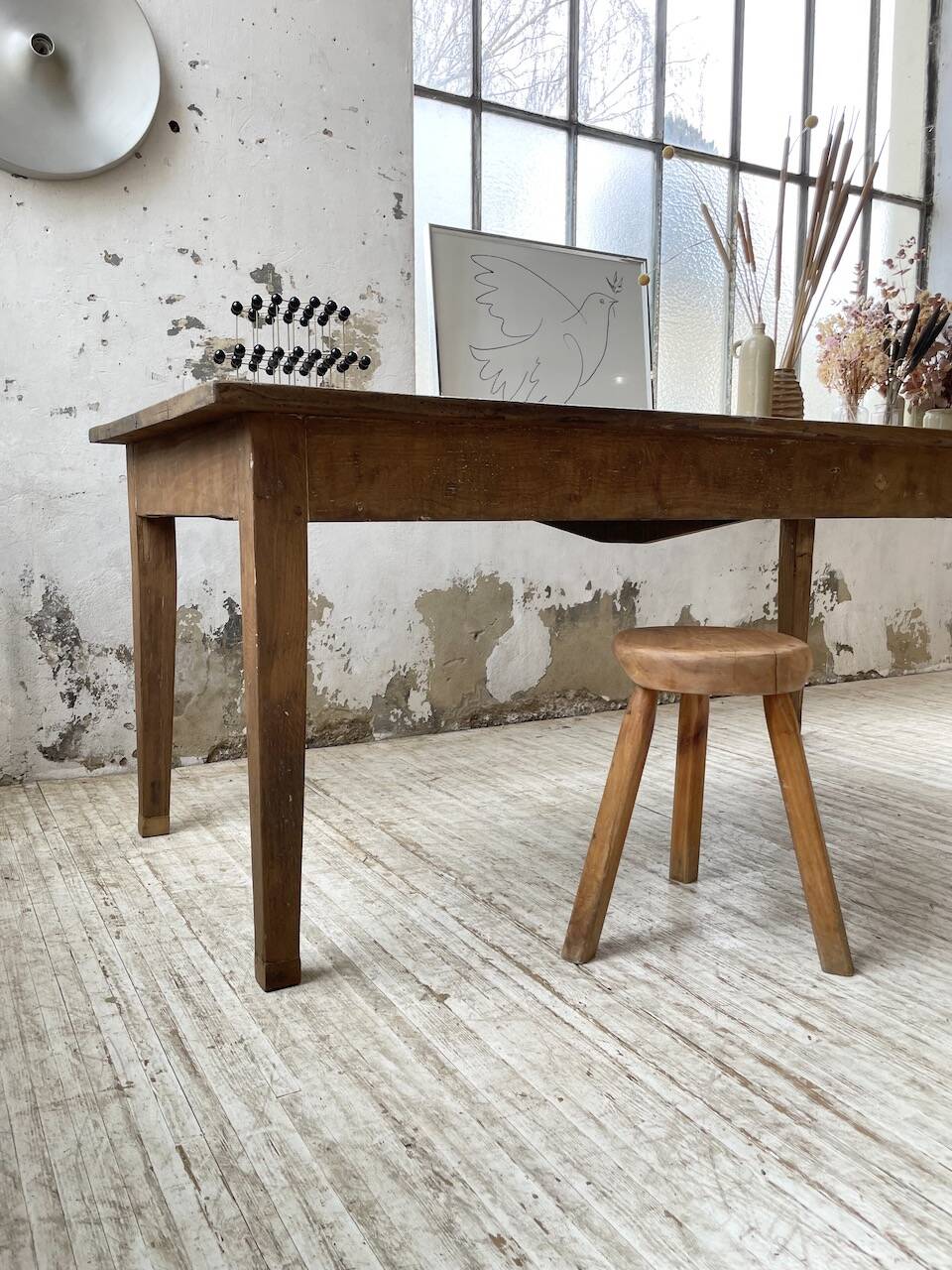 Oak farm table 2m