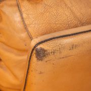 Pair of vintage 70's armchairs in beige leather design ferruccio brunati