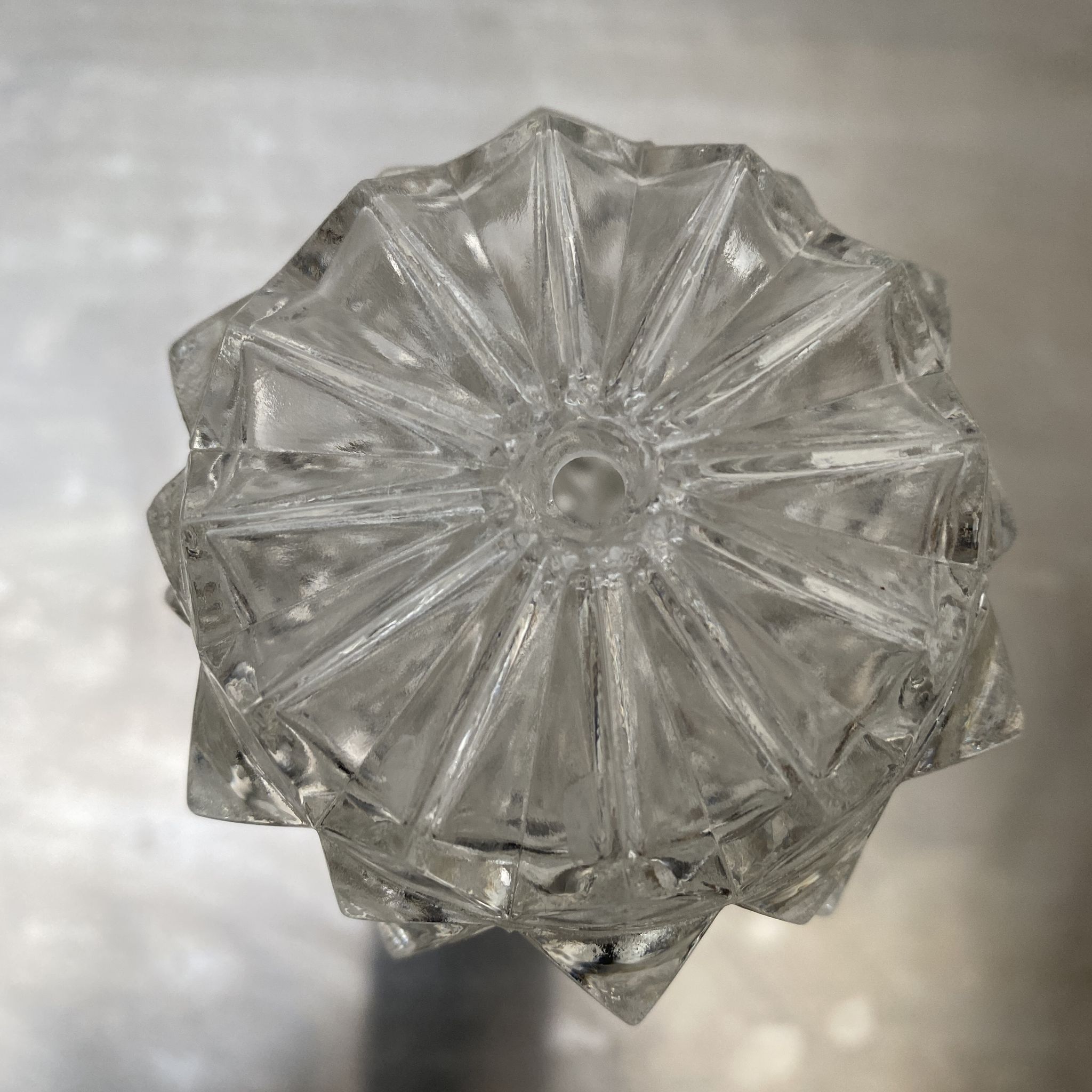 Lot 3 old vintage molded glass pendant lamps