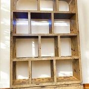 Bibliothèque Art déco en loupe d’orme et bois de hêtre