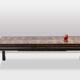 Lacquer coffee table decorated with floral motifs. Circa 1900.