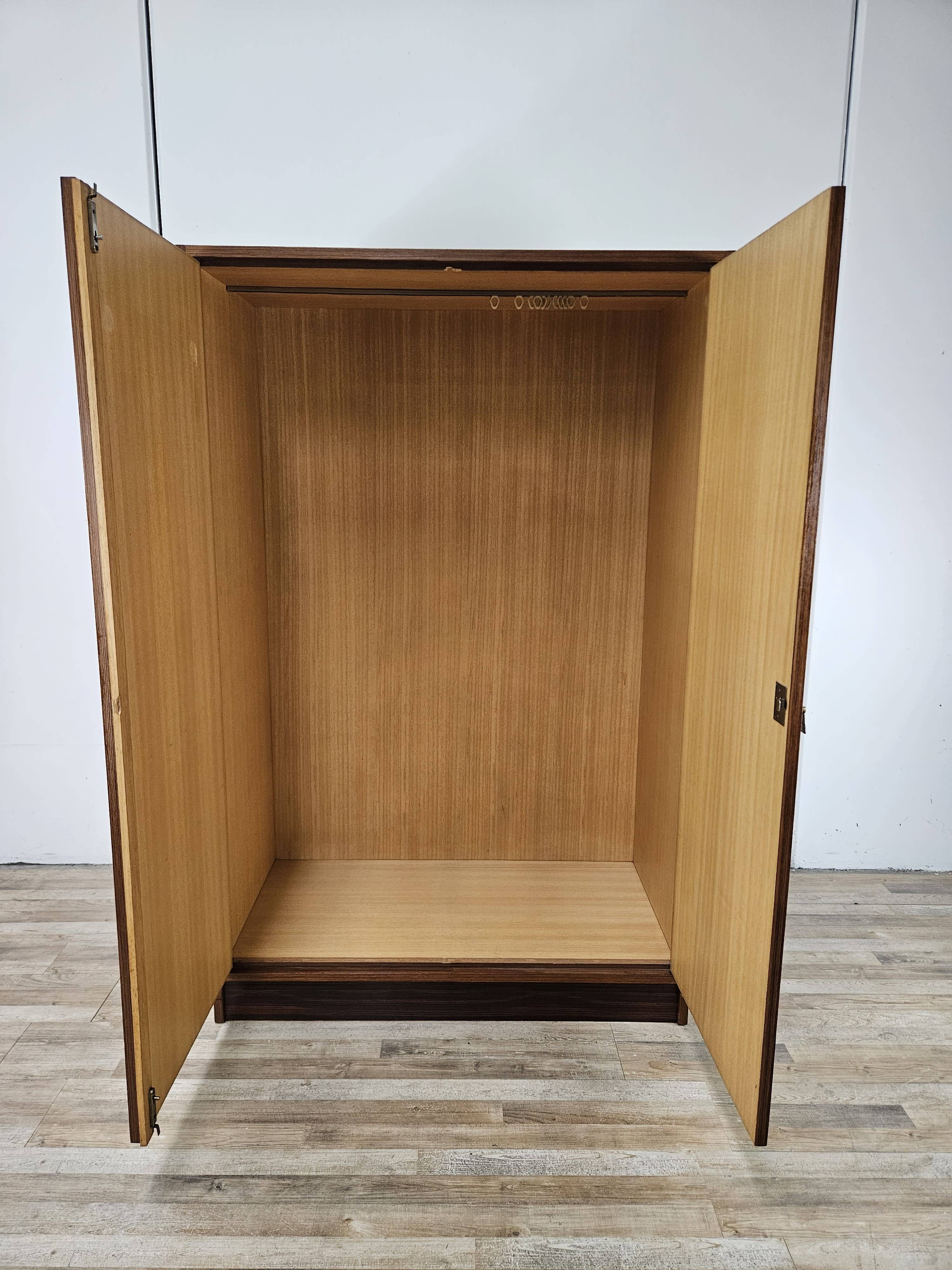 Vintage 1960s two-door wardrobe