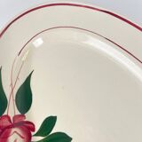 Grand plat ovale Sarreguemines "Samois", début XXe