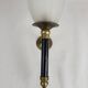 Flambeau Wall Lamp Glass & Brass 1950s