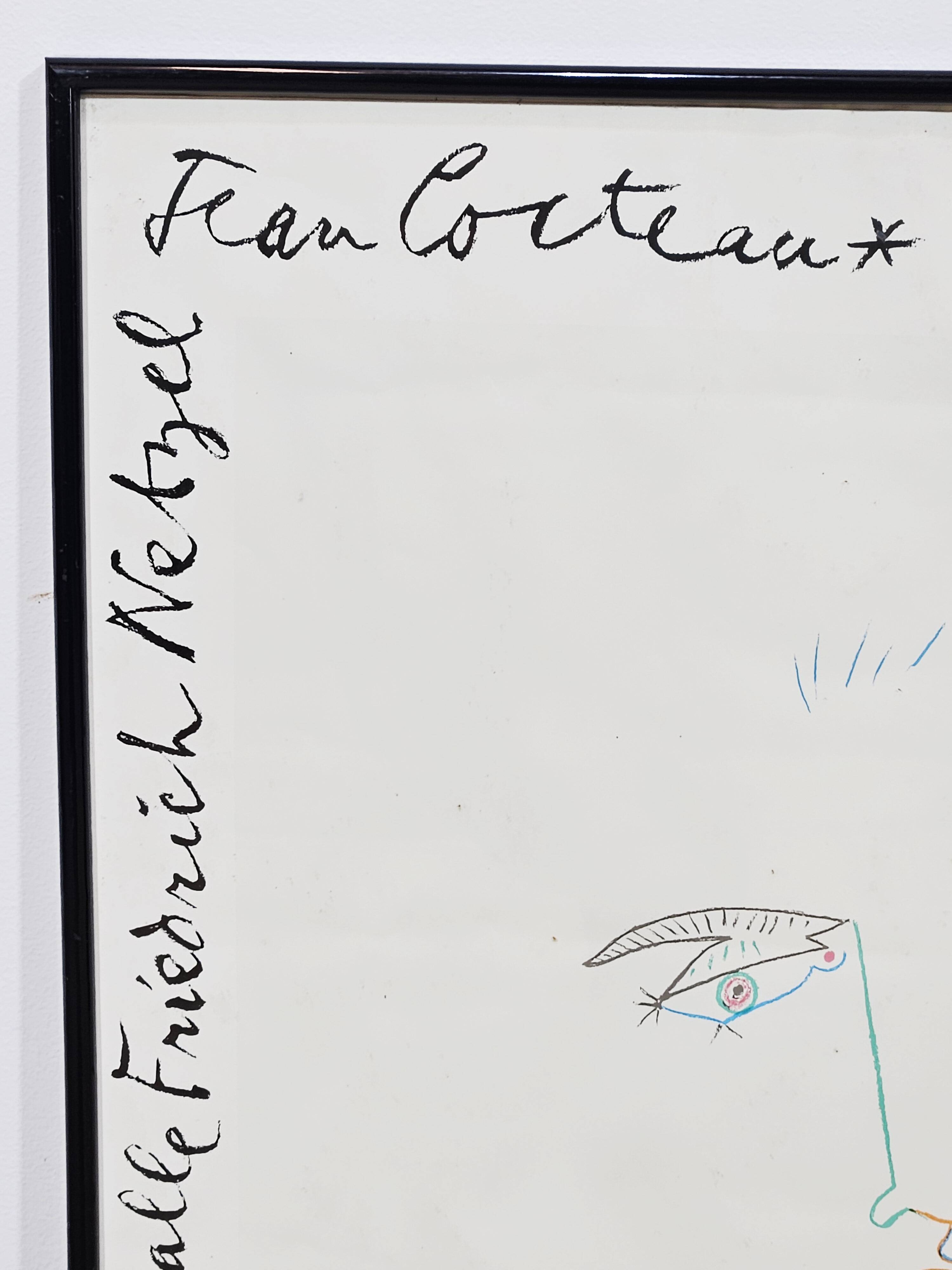 Jean Cocteau – Original Exhibition Poster 1982