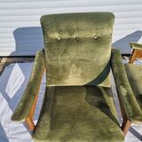Paire de fauteuils drakkar de Gilbert steiner