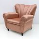 Pair of Mid-Century Modern Italian Satin Armchairs, 1950s
