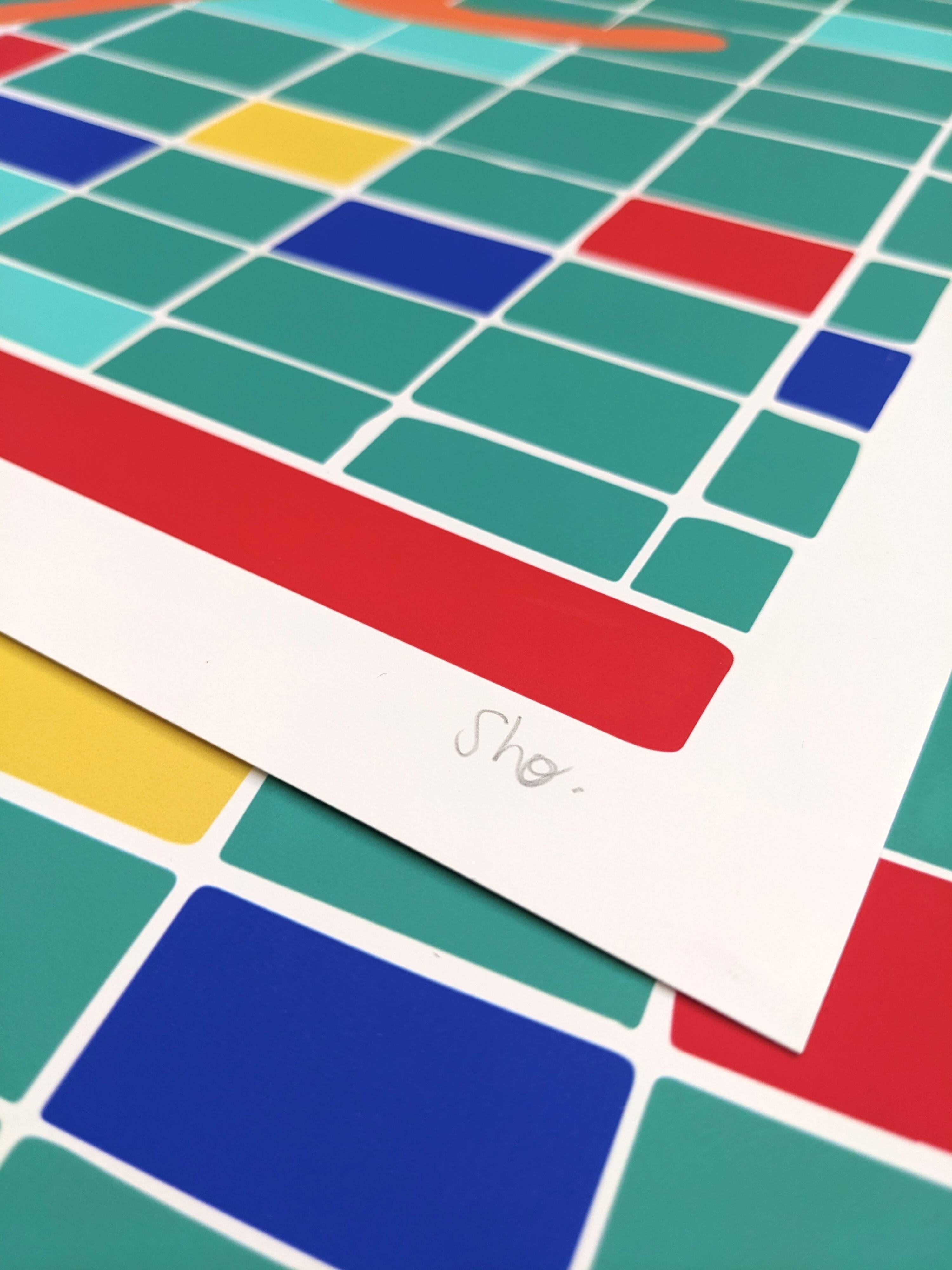 Art Illustration, The Swimmers, signed by the Artist Sho