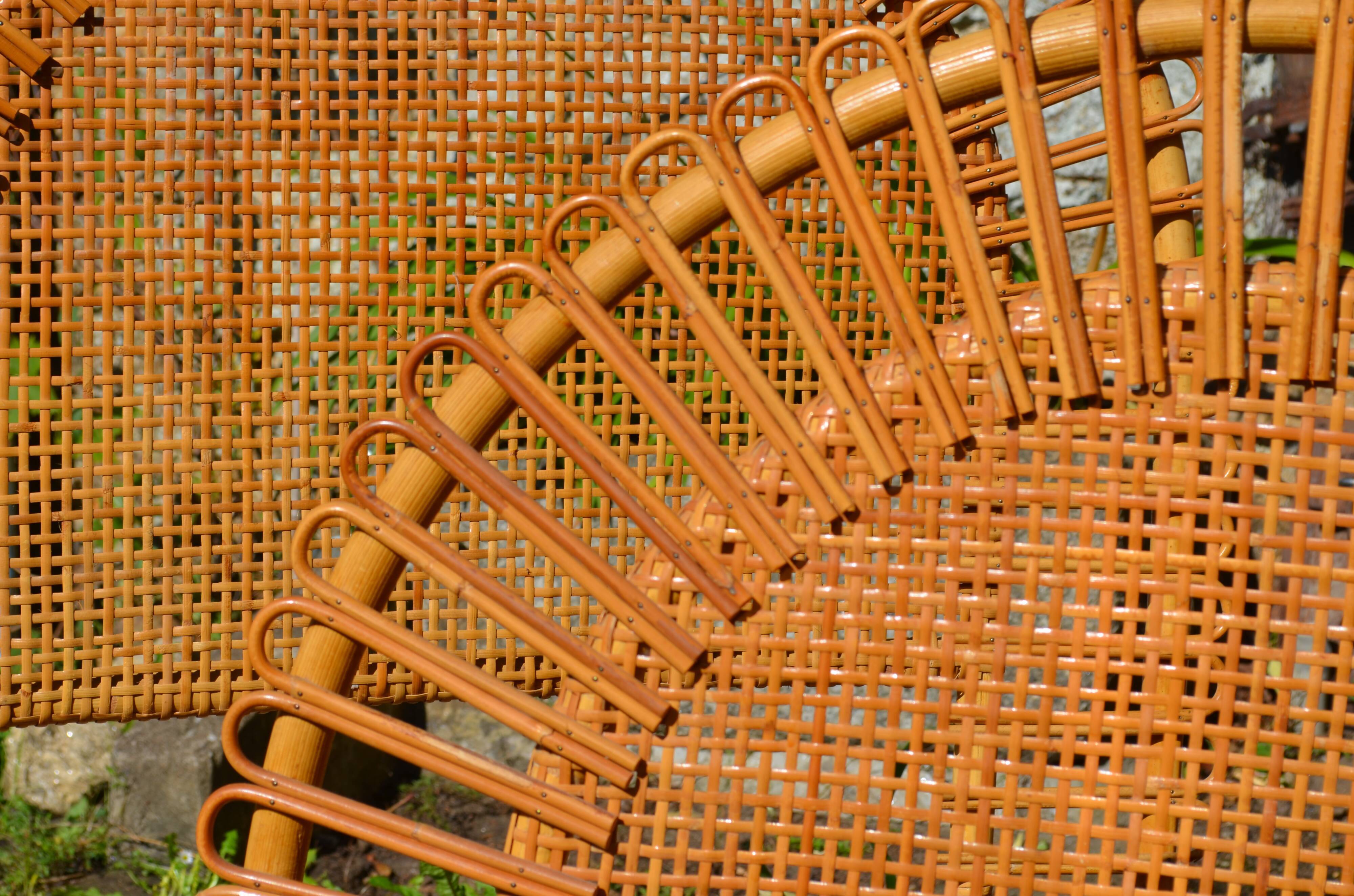 Rattan bed for one place