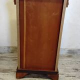 Pair of Louis Philippe style bedside tables in cherry wood.